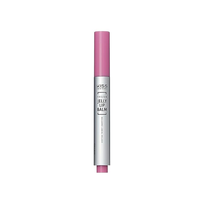 KISS NEW YORK Frozen Jelly Lip Balm Pen, High Shine Lip Gloss for Sheer Tint, Hydrating Melting Lipstick With Hyaluronic Acid, Cooling Effect With Menthol, Non-Sticky & Long Lasting (S.Trans Pink)