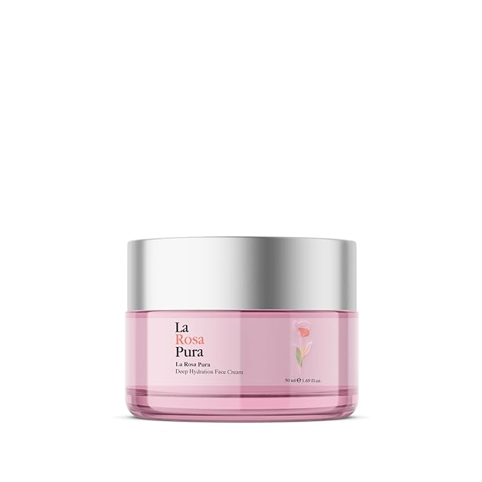 Deep Hydration Face Cream with 100% Pure Rose Oil | Anti-Aging Moisturizer for Dry Skin | Reduces Fine Lines & Wrinkles | Hydrates & Nourishes for Radiant Skin | All Skin Types