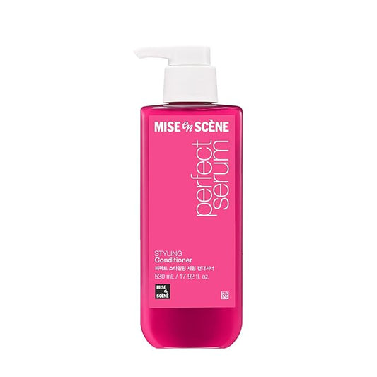Mise En Scene Perfect Serum Styling Conditioner - Serum Based Conditioner with Peony and Rose Scent, Styling Memory & Heat Protection