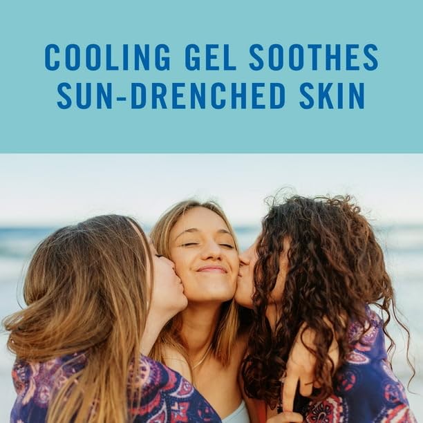 Soothing After Sun Aloe Gel For Sunburn Relief, All Skin After Sun Protection, 16 Fl Oz, FORMULATED WITH ALOE & VITAMIN E, PROVIDES SUNBURN RELIEF