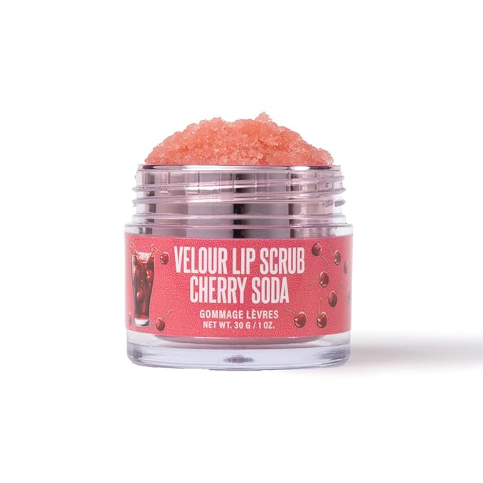 Jeffree Star Cosmetics Velour Lip Scrub, Exfoliating Sugar Lip Treatment, Cruelty-Free & Vegan, 30 G / 1 oz. (Cherry Soda)