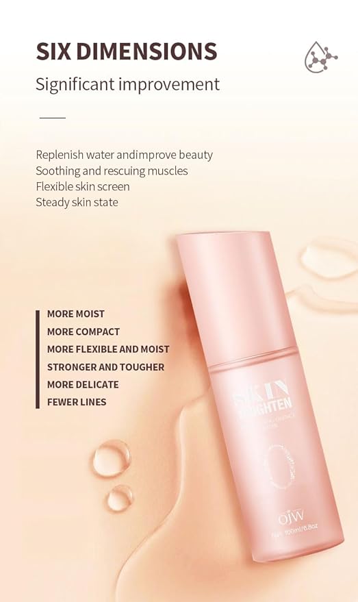 OJW Niacinamide Facial Essence Toner, a hydrating and brightening essence, smoothes the skin, balances skin tone, deeply moisturizes, and provides firming care