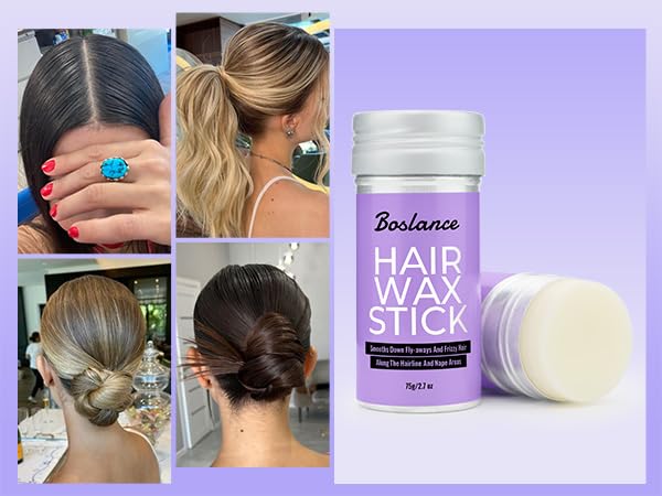 Hair Wax Stick - Smoothing Pomade for Flyaways, Women, Kids, and Slick Hairstyles
