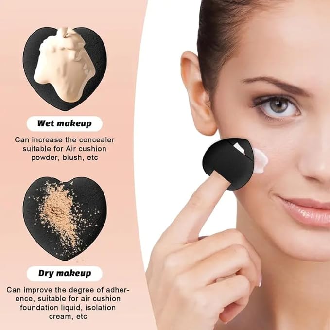 HGHDBT 56Pcs Black Makeup Brushes Set Professional with Case Premium Synthetic for Blush Eye Shadow Concealer Powder Foundation Eye & Face Make up Brush Kit with Beauty Blender Sponge Set Tools