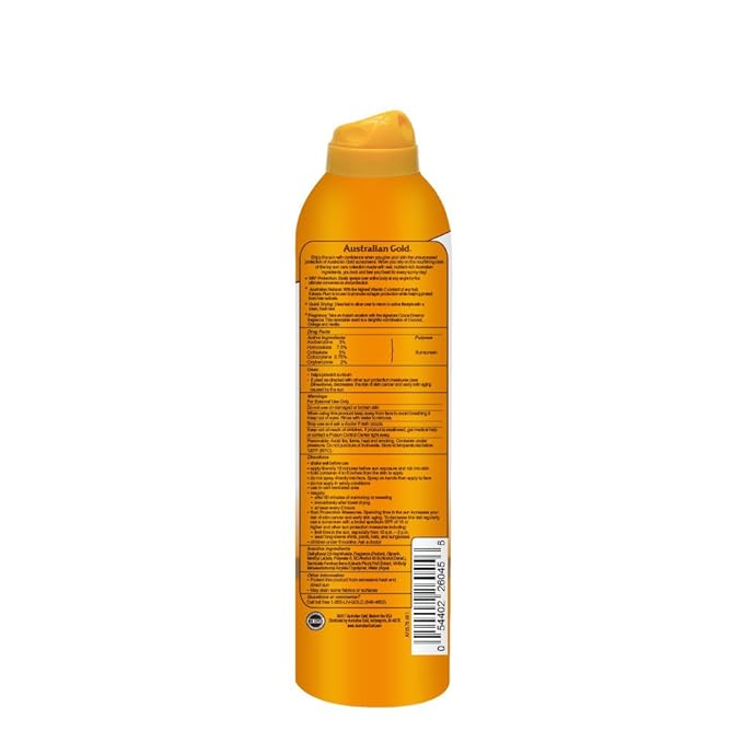 Australian Gold Continuous Spray Sunscreen SPF 30, 6 Ounce | Dries Fast | Broad Spectrum | Water Resistant