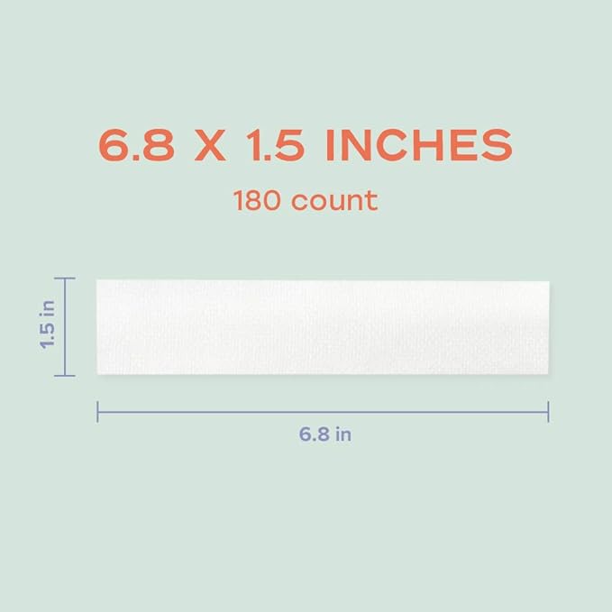 White Rabbit – Naked Cotton Stripped – 100% Unbleached Cotton Sheets for DIY Face Masks | Soak in Toner, Serum & Essence | Lint-Free, Natural & Cruelty-Free | Korean Skin Care Product (180 Count)
