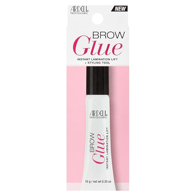 Ardell Brow Glue Clear – Strong Hold Clear Eyebrow Gel for Lamination Lift, Long-Lasting Brow Gel Styler for Shaping & Setting Brows, 0.35 oz