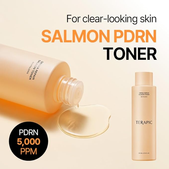 Derma Repair Salmon DNA PDRN Toner – Deep Hydration Korean Facial Toner with Niacinamide for Barrier Support, Firm-Looking Skin & Glass Skin Glow for Sensitive Skin, 6.76 fl oz