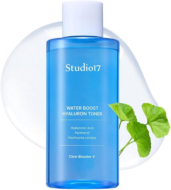 Waterboost Hyaluronic Acid Toner 10.14 fl.oz. Cera-Booster V(Originated from Centella Asiatica) is Included for Better Soothing Effect. pH Balanced Moisturizing Korean Toner