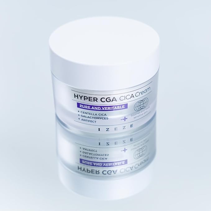 IZEZE Hyper CICA Toner 5.07 fl.oz, 150ml and Hyper CICA Cream 1.69 fl.oz, 50ml Bundle l Low-Irritation Centella CICA Facial Toner, Korean Skin Care for Sensitive Skin, Acne-Prone Skin