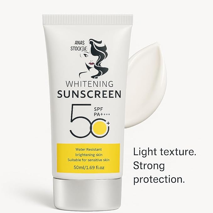 SUNSCREEN WHITENING SPF 50 PA++++ – Whitening, Moisturizing and Water Resistant Sunscreen – UVA/UVB Protection suitable for sensitive skin