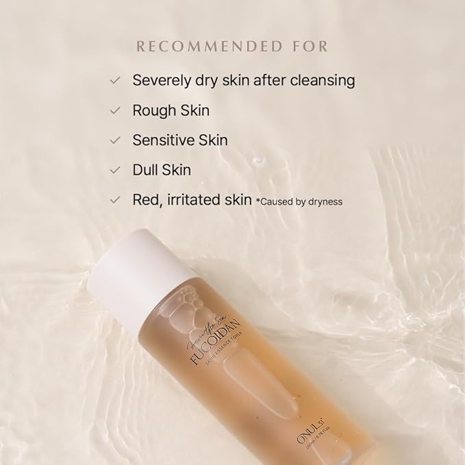 ONUL31 Fucoidan Satin Essence Toner—Korean Facial Toner with 4% Hawaiian Sea Water & Niacinamide, Alcohol Free, Hydrating, Soothing, Gentle 6.76fl.oz.