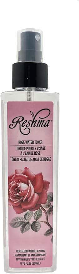 Reshma Beauty Rose Water Toner | Hydrating Mist for All Skin Types and Hair Types| Plant-Based Facial Toner |No Dye and Alcohol Free| for Daily Use and Cruelty Free (Pack of 12)