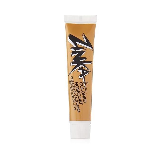 Zinka Colored Zinc Oxide Sunblock – High Zinc Formula for Nose and Face, Water & Sweat Resistant, Flesh