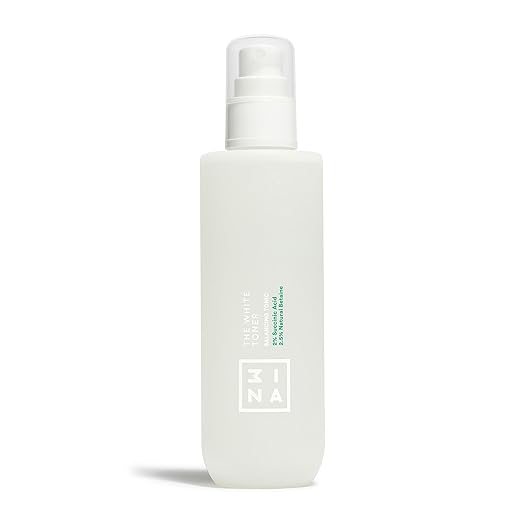 3ina Makeup - The White Toner - Face Toner with 2% Succinic Acid + 2.5% Natural Betaine - Facial Toner Reduces Oily Sebum & Acne - Face Toner - Vegan - Cruelty Free