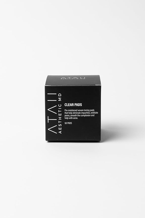 Toner Exfoliating Face Pads with Salicylic & Lactic Acid – Acne Cleansing Pads for Clearer Skin, Pore Refining & Brightening – Dermatologist Tested Skincare Wipes - 50 Count