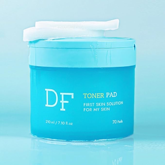 Vegan Toner Pads for Face, Toner Pad Korean for Exfoliation, Soothing Brightening and Pore Care with Niacinamide, Centella Asiatica and Ginseng (70 Pads)