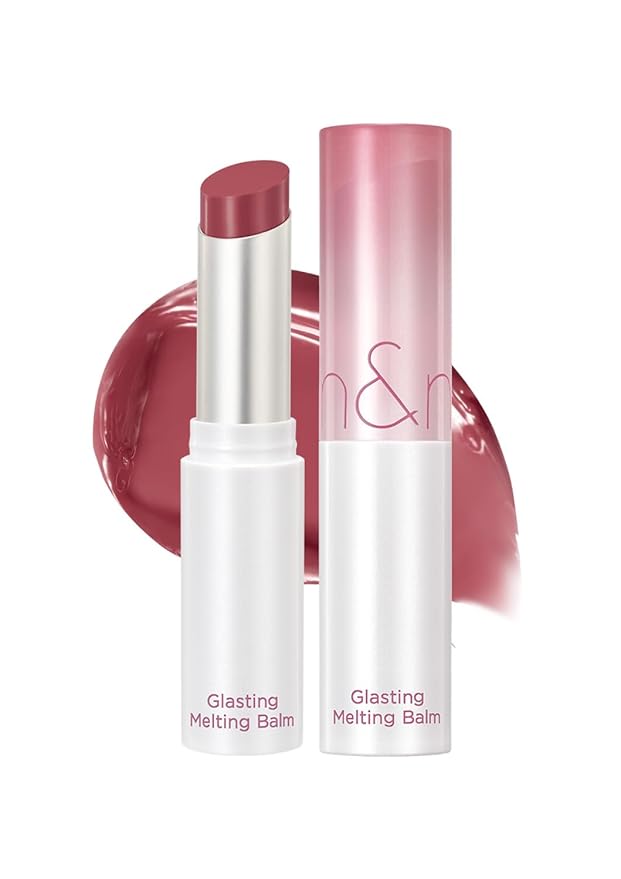 rom&nd GLASTING MELTING BALM 07 Mauve Whip | Hydrating Lip Gloss Stick for Juicy, Crystal-Clear Shine | Non-Sticky, Buildable Sheer Tinted Lip Balm