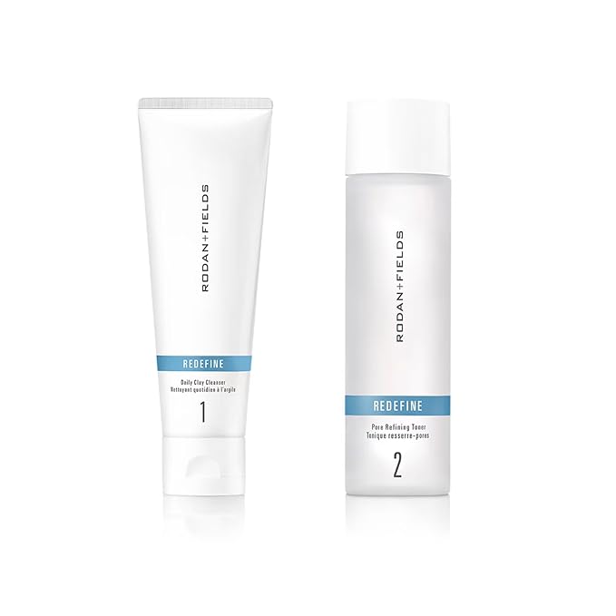 RODAN + FIELDS Redefine Daily Clay Cleanser and Redefine Pore Refining Toner Bundle