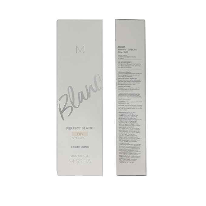 M Perfect Blanc BB Creams, SPF50+ PA+++, Flawless Coverage, Easy Application for All Skin Types BB Creams 1.35fl.oz.(NO. 22 Beige)