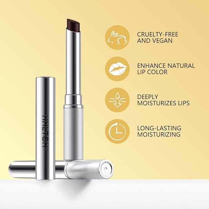 Honey Tinted Lip Balm Lipstick Set of 3, Nude + Pink + Black, Sheer Hydrating & Lightly Tinted Lip Color, Moisturizing Nourishing Lip Balm with Natural Black Cherry Tint, For All Skin Tones