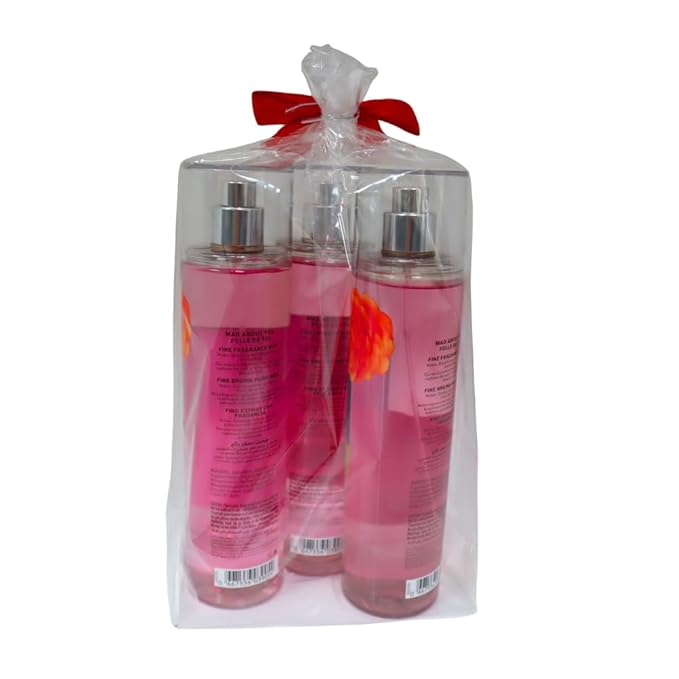 Bath & Body Works MAD ABOUT YOU Fine Fragrance Mist Gift Set with a Red Bow for Holiday & Gifts - Pack of 3