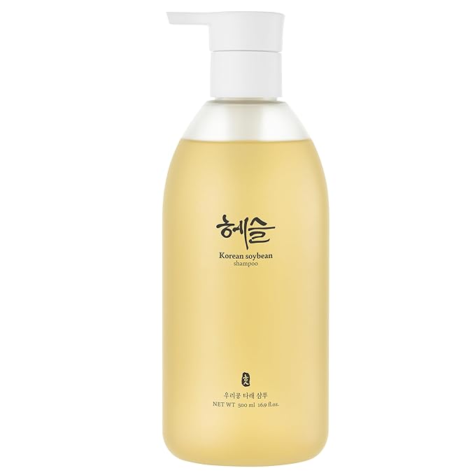 Korean Soybean Shampoo, Hair Loss Relief, Sulfate & Silicone-Free, Deep Scalp Cleanse, Hypoallergenic, Fermented Black Soybean Extract, pH-Balanced, Valentine's Day Gifts for Woman | 500ml