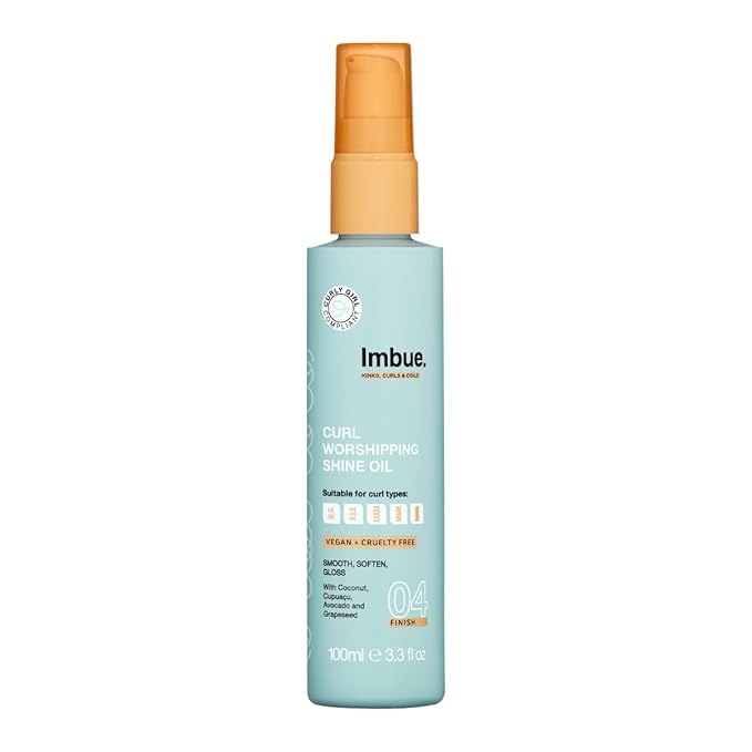 Imbue Curl Nourishment Oil for Curly Hairs 3.3 fl oz - Vegan, Curly-Girl Compliant, Curls Styling Product