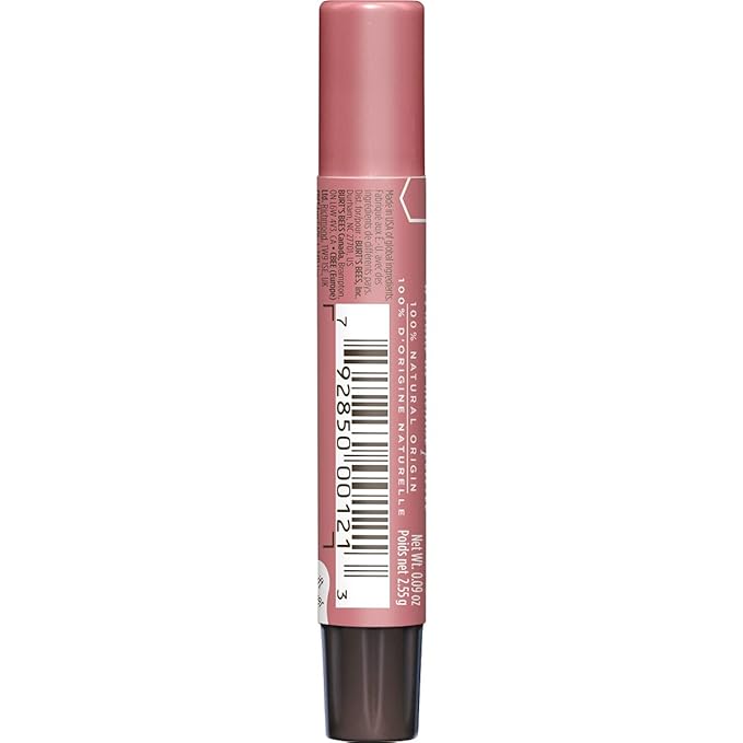 Burt's Bees 100% Natural Moisturizing Lip Shimmer, Peony - 1 Tube