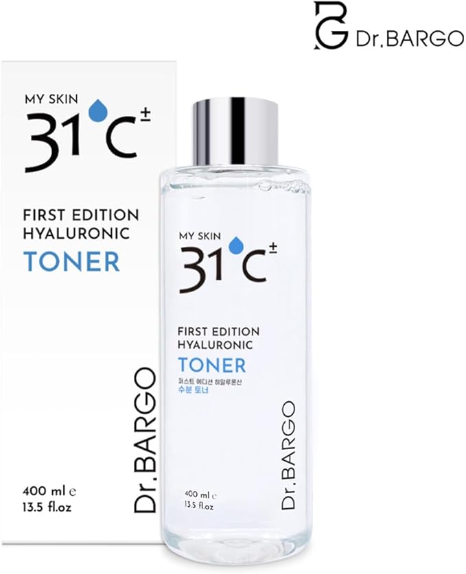 First Edition Hyaluronic Toner with Hyaluronic Acid, Niacinamide, and Oat Extract, Soothing, Moisturizing, Improves Radiance and Elasticity, Reduces Oiliness and Dryness. 13.5 fl.oz, White