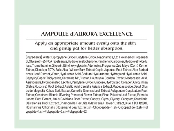 [CHALLANS de PARIS] Ampoule d’Aurora Excellence – Soothing & Balancing Skin-Barrier Support Serum with Niacinamide, Oligo-HA & Ceramide | Lightweight Watery, Hydrating Korean Skincare, 1.23 fl oz