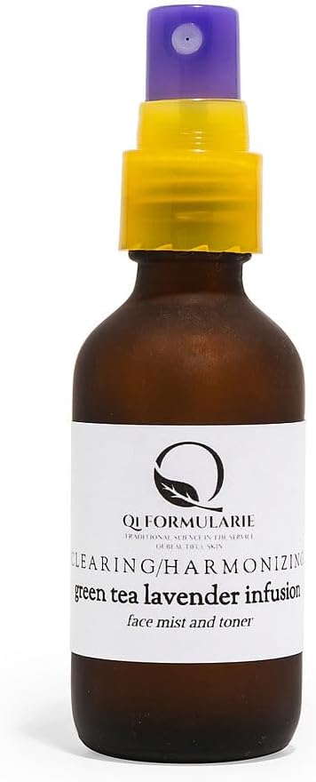 Green Tea Lavender Balancing Infusion Face Mist and Toner, 2 oz. Spray Bottle