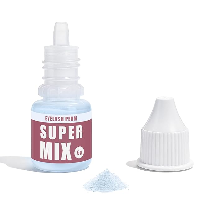Korean Lash Lift Powder Glueless Viscosity Enhancer for Eyelash Perm & Lift, Super Mix Solution Keratin Eyelash Lift - Blue Powder