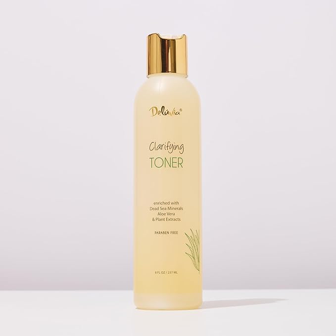 Deluvia Clarifying Toner for Face, Hydrating Face Toner for Sensitive, Dry, Aging Skin. Facial Toner & Pore Cleanser for Face, Alcohol Free Toner, Face Toner for Women & Men. Skincare Hydrating Toner.