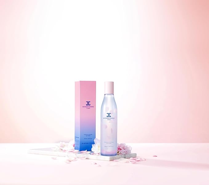 JAYJUN Intensive Shining Toner 5.07 fl. oz. (150ml) - Hydrating Facial Toner with Cherry Blossom & Baobab for Smoother Skin