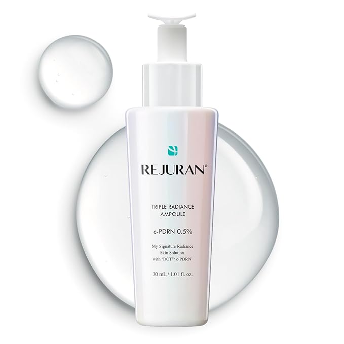 REJURAN® Triple Radiance Ampoule 30ml – DOT™ c-PDRN 0.5% Serum for Tone, Texture & Glow - Niacinamide & Licorice Extract for Even-Looking Skin