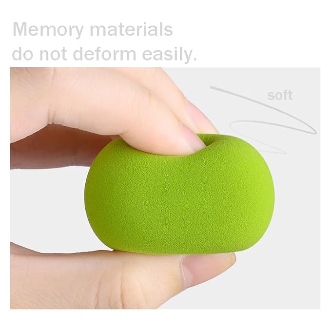 Foundation Sponge Powder Puff Mushroom Head 3PCS Makeup Sponges with Handles Cases Cosmetic Facial Face