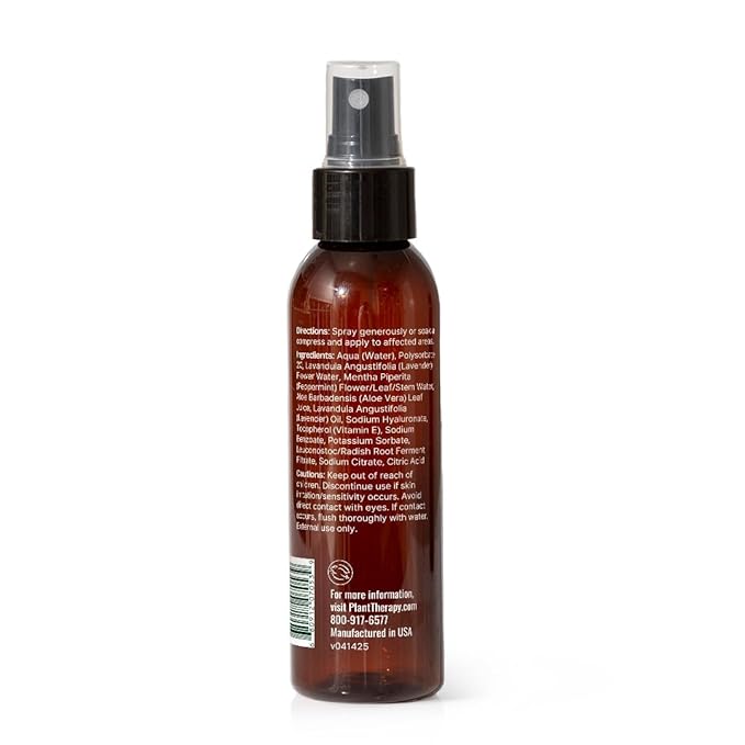 Plant Therapy After Sun Spray 4 oz, Natural Sunburn Relief, Instantly Soothes & Supports Skin Recovery, Reduces Discomfort from Irritated Skin, Includes Aloe Vera
