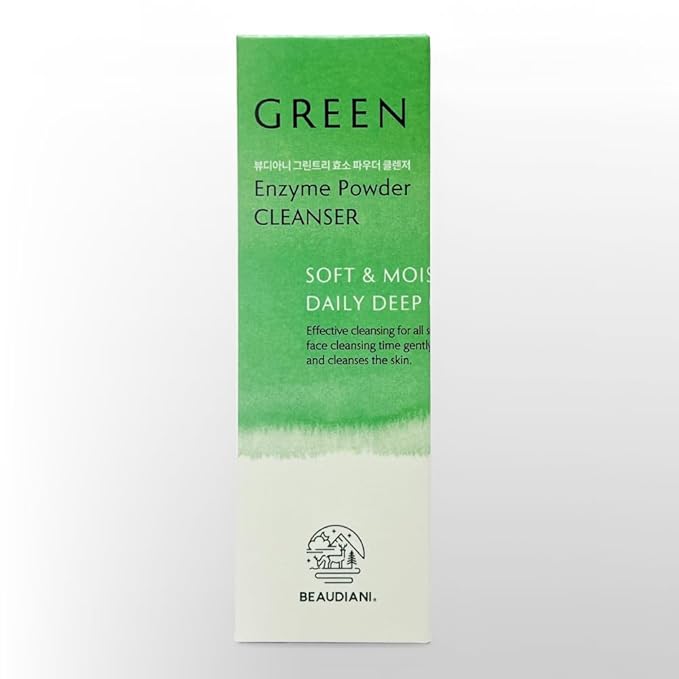 BEAUDIANI Enzyme Powder Cleanser with Papain & 5-Layer Hyaluronic Acid | Gentle Exfoliating Bubble Face Wash, Deep Pore Cleansing Makeup Remover for Dry Sensitive Skin | Korean Skincare 70g