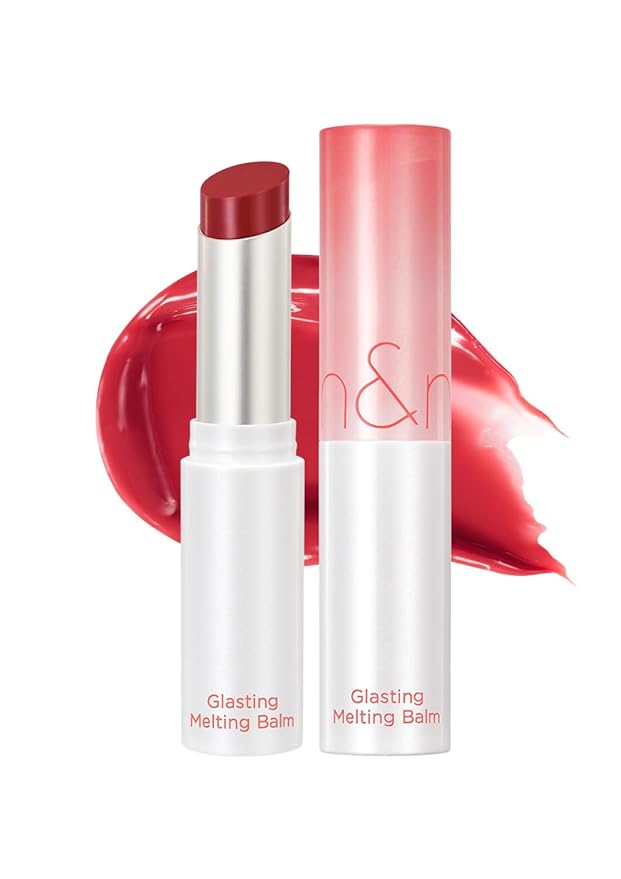 rom&nd GLASTING MELTING BALM 04 HIPPIE BERRY - K-Beauty Hydrating Lip Gloss Stick for Crystal Water-Gloss Shine, Vivid Long-Lasting Tint & Plump, Non-Sticky Comfort