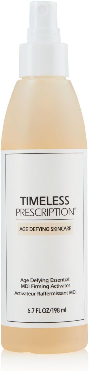 Timeless Prescription MDI Firming Activator– Anti Aging Toner for Firmer Looking, Supple Skin, Moisturizing MDI Complex, Promotes Elasticity & Appearance, Lactic Acid & Sodium Hyaluronate(6.7 fl. oz.)
