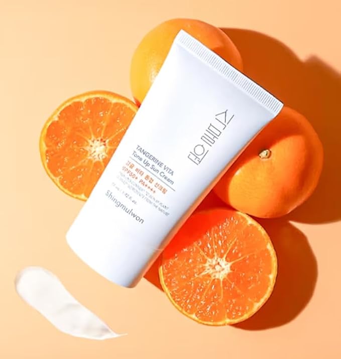 SPF 50 Citrus Vitamin C Sunscreen (2-Pack) | Travel Size, Natural, Non-Comedogenic for Sensitive Skin (Korean Skincare)