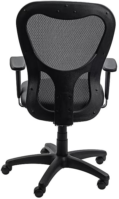 Tempur-Pedic TP9000 Swivel Task Chair with Tempur Material, Adjustable Armrests, and Lumbar Support, Black Vinyl
