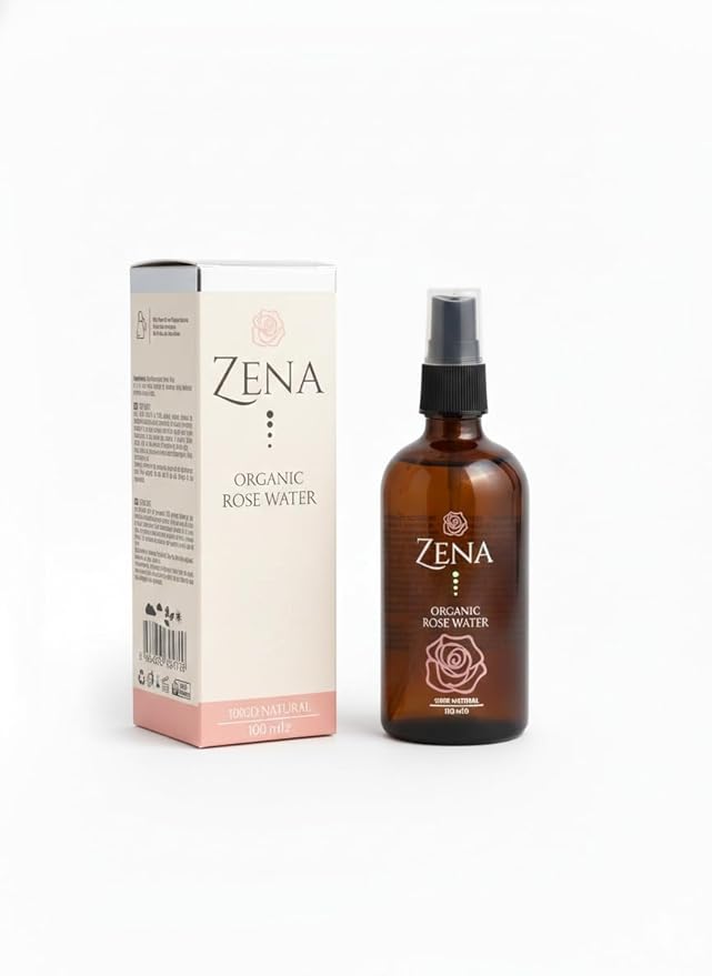 100% Pure Natural Rose Water + Rose Oil for Face and Hair – Revitalizing Rose Water Face Spray for Skin Care, Bath, Soaps, Hair Care, and Aromatherapy - 100 ml (3.38 oz.)