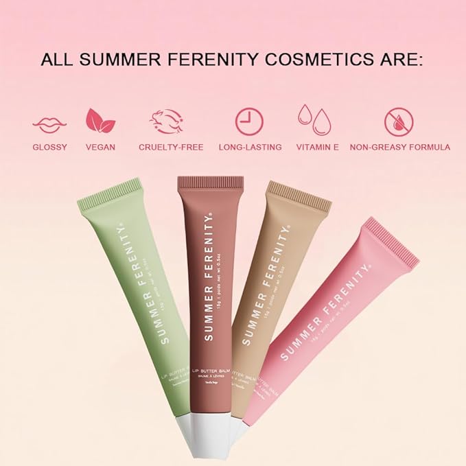 Summer Tinted Lip Butter Balm - Conditioning Lip Mask,Ultra-Hydrating,Instant Moisture, Shine,Hydration - Sheer-Tinted,Soothing Lip Care - Sweet Mint (0.5 Oz)