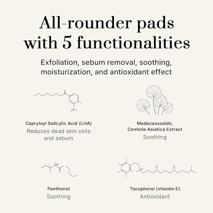 [3W8L] Moisture Calming Clear Pads 70 counts | Vegan Toner Pad For All Skin Types | Gentle Facial Peels & Resurfacing Treatment | Korean Skin Care | k-beauty | 3Words 8Letters