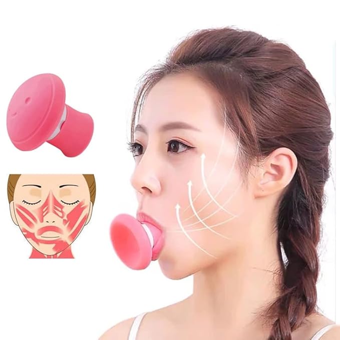 Face Exerciser, Facial Yoga for Skin Tighten Firm, Jaw Exerciser, Double Chin Breathing Exercise Device Jaw Face Slimmer for Women and Men