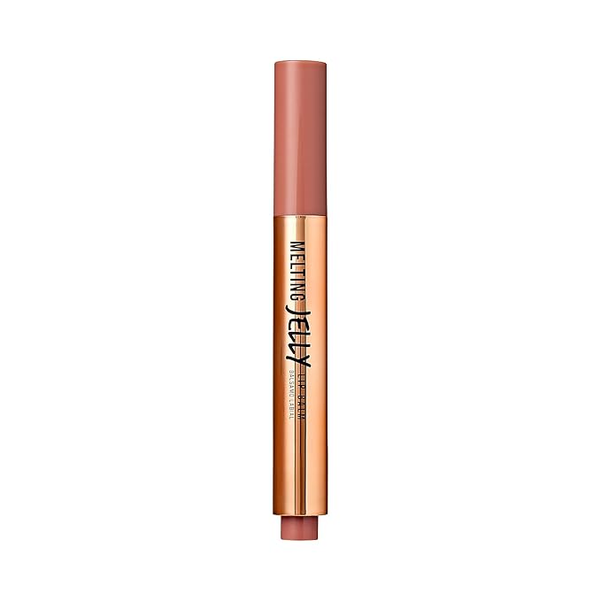 KISS NEW YORK Professional Melting Jelly Lip Balm, High Shine & Moisturizing Lip Stick, Long Lasting, Plumping Effect Look, Non-Sticky & Not Cakey, Easy Application & Natural Coverage (Coconut)