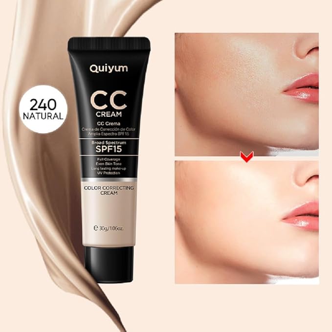Generic CC cream 30ml concealer beautifying skin moisturizing moisturizing concealer before makeup lasting makeup (240 Natural Color, 30g)