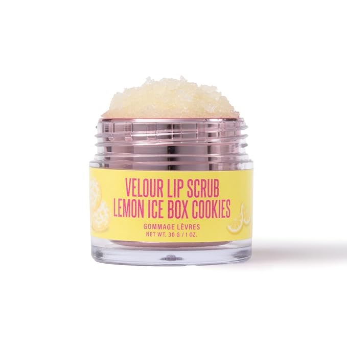 Jeffree Star Cosmetics Velour Lip Scrub, Exfoliating Sugar Lip Treatment, Cruelty-Free & Vegan, 30 G / 1 oz. (Lemon Ice Box Cookies)
